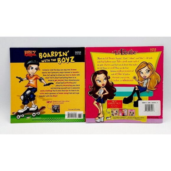 2004 Lil BRATZ Book (with 4 Posters) & Boy Bratz Doll Books Vintage - Picture 2 of 2